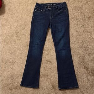 American Eagle Outfitters Women's Deep Indigo Flare Jeans